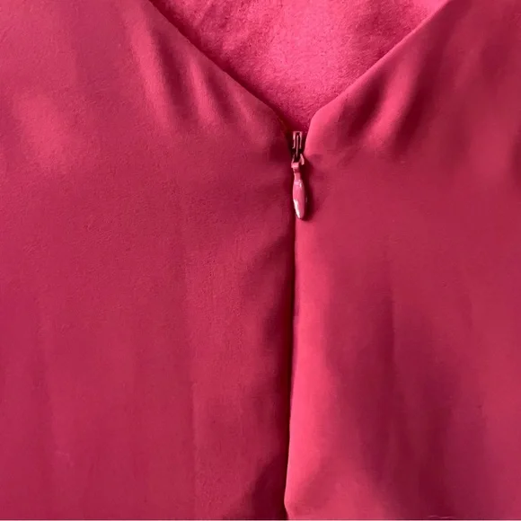 White House Black Market Flutter Sleeve Peach Colored Shift Dress Size 0 - Picture 7 of 11